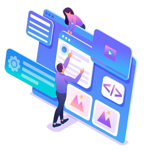 Design moderno de site da ZERO-D em computador e celular