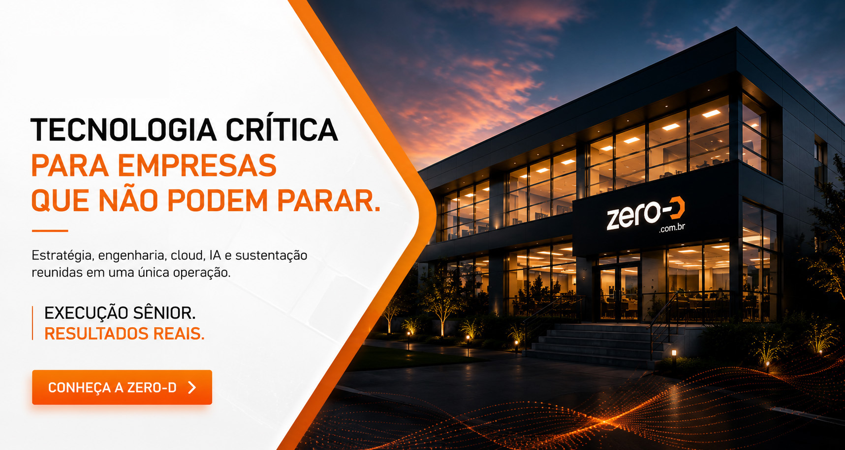Tecnologia crítica para empresas que não podem parar