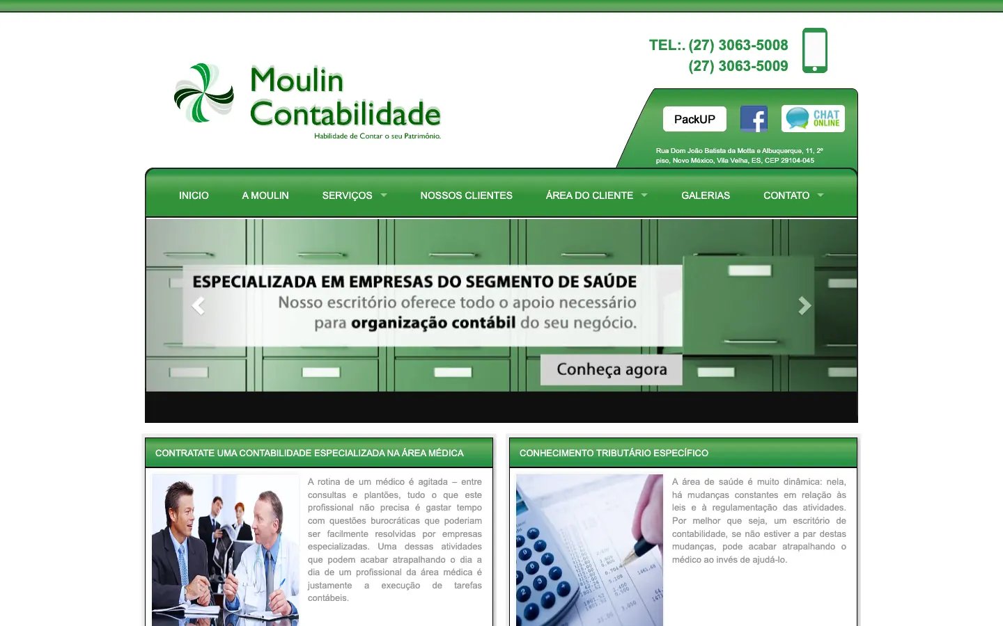 Moulin Contabilidade Corporate Website